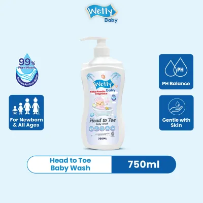 Wetty Baby Head To Toe Baby Wash 750ml