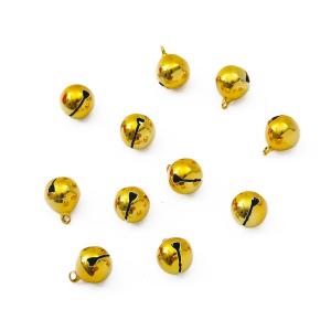 14mm Beautiful Iron Loose Metal Beads Jingle Bells Christmas Tree Decoration Pet Pendants Handmade DIY Crafts Christmas Bells h2610