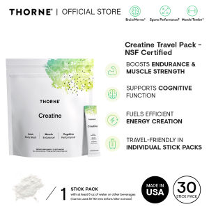 Thorne Creatine Micronized Monohydrate Powder 154.5g/450g/900g NSF Certified 5g Serving for Strength Muscle Endurance & Cognition