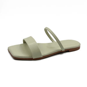 Free Shipping Slippers For Women New Style Summer Korean-Style Square-Toe Fish-Mouth Flat Sandals WomenS Outdoor Slippers