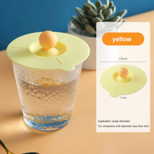 【Bahagiha】Cute Anti-Dust Silicone Glass Cup Cover Coffee Mug Suction Seal Lid Cap Food Grade Creative Round Mug Cover No Ratings
