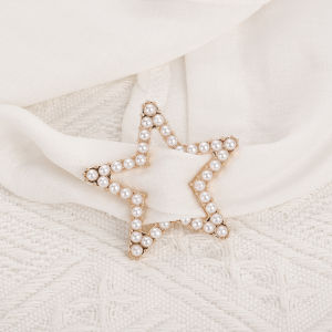 【Luckiyou】Popular Waist Change Clip Buckle Clothes Fixed Buckle Trendy Inlaid Zircon Metal Skirt Trousers Collar Decor Brooch Pin