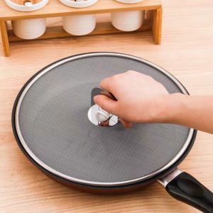 Nắp đậy chảo trống văng dầu inox cao cấp