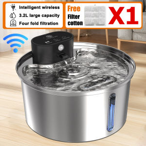 Pet water Fountain 4L Cat for Dog Water Dispenser Automatic Wireless Sensor Rechargeable Cat Water Fountain