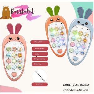 Baby Music Phone Early Learning Educational Musical Phone Mobile Telephone 婴幼儿早教音乐手机玩具 Early Educational Toddler Toys Birthday Gifts (1563)