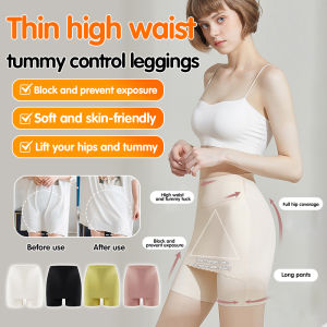 Safety Pants Seamless Anti-Walking Tummy Control Reshape Shorts Women Butt Lifting Breathable Double-Layer Underwear