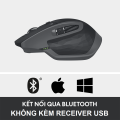Chuột không dây Bluetooth Logitech MX Master 2s - Form to, dùng mọi bề mặt, con lăn Hyperfast, sạc nhanh USB-A. 