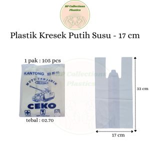 1 PAK Kantong Plastik Putih Susu HD Ceko 500 Gram Ukuran 17 24 28 35 40 Asoy Kresek 17x33 24x38 28x48 35x55 40x65 ECER