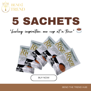 (5 SACHETS) TRIAL PACK RISEN COFFEE MIX / Butterscotch flavor / Sugar FREE / HALAL / Immune Booster / Memory Enhancer