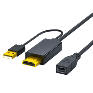 Plugs Play HDTV To Mini DP Converter Cable Supports 3840x2160 Resolution For PC/Laptop to Mini DisplayPort Out Monitor