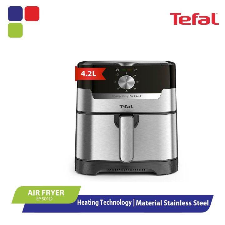 Tefal Air Fryer 2 In 1 Easy Fry & Grill - EY501D | Lazada