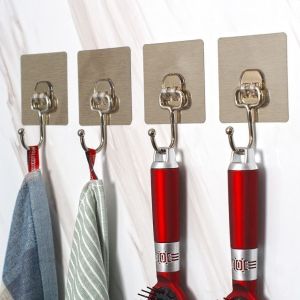 Móc dán tường siêu dính chịu lực tốt Móc Inox treo quần áo đồ dùng đa năng tiện ích