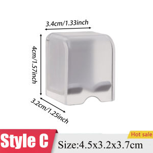 Homie ตะขอแขวนของในห้องน้ำตะขอชั้นแขวนแปรงสีฟันเคสแบบพับปิดได้ไฟฟ้าติดที่ใส่แปรงสีฟันติดผนังอัตโนมัติประหยัดพื้นที่