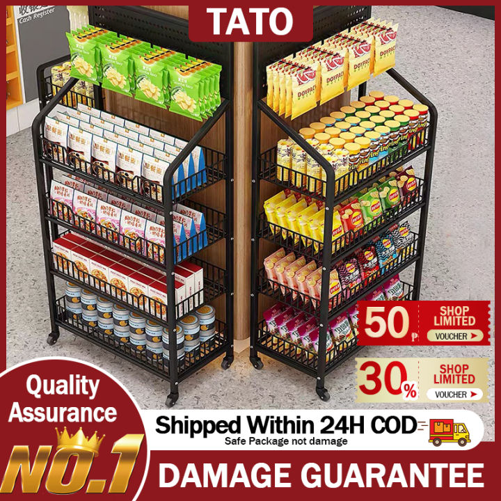 Commercial Supermarket Shelf Display Rack 4-5 Tier Supermarket Shelves ...