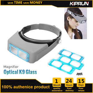 KIPRUN Kính Lúp Đeo Đầu Dụng Cụ Sửa Chữa Kính Lúp Đeo Đầu Kính Phóng Đại 15X2X25X35 Lần Kính Lúp Đeo Đầu Kính Lúp Đeo Đầu Kính Mắt Dụng Cụ Sửa Chữa Kính Lúp Đọc Sách