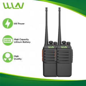 Wln KD-CV1 Plus 5W UHF 400-470MHz 16 Channel Walkie Talkie Two Way Radio -SET OF 2