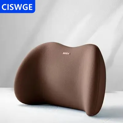 [COD] CISWGE AUTOPARTS 1PC Bộ nhớ bọt xe cổ gối bảo vệ thắt lưng trở lại hỗ trợ thoáng khí xe tựa đầu đệm giảm căng thẳng xe Ghế Gối