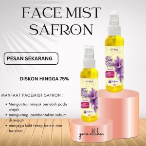 Face Mist Safron With Niacinamide 100 ml - Safron Face Mist pelembab Kulit Wajah - penyegar kulit spray BPOM