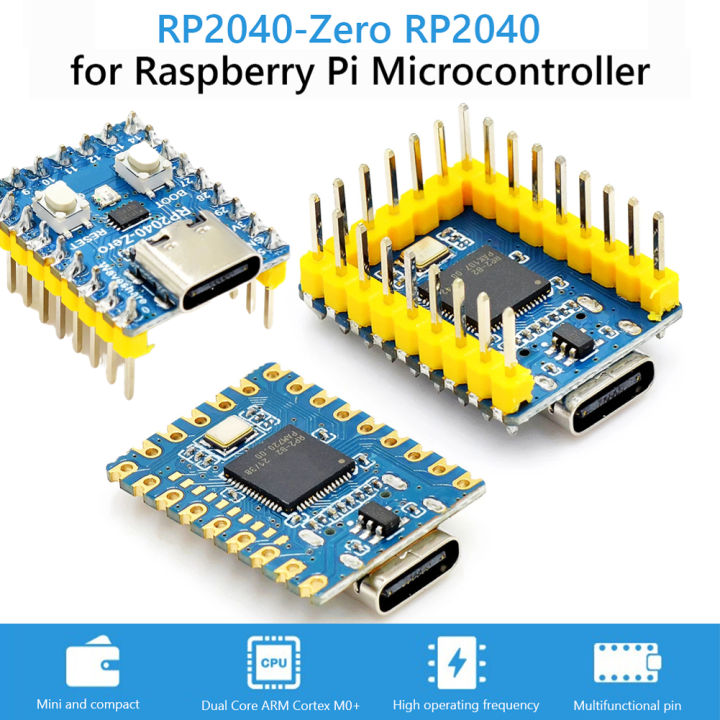 RP2040-Zero RP2040 untuk Raspberry Pi mikrokontroler PICO modul lembaga ...