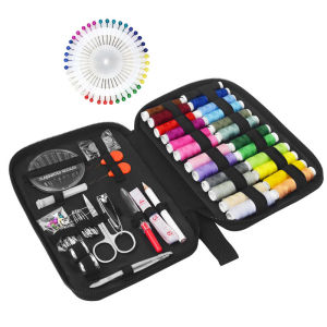 130Pcs Portable DIY Sewing Kit-Household Needle Thread Set with Hand Quilting/Stitching/Embroidery ToolsCraft Bag For Home Travel Emergency