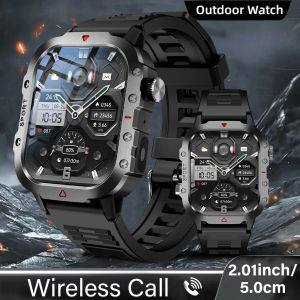Outdoor Sports Smart Watch 2.01 inch HD Screen LED Flashlight Bluetooth Talking Smart Watch for Men Women Holiday Gifts