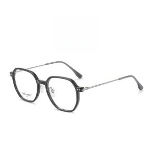 MAOLAZI แว่นตาแฟชั่นใส่สบายย้อนยุคเซ็กซี่ใสน้ำหนักเบาเป็นพิเศษกรอบแว่นตาสั่งตัด D974E ผู้หญิง