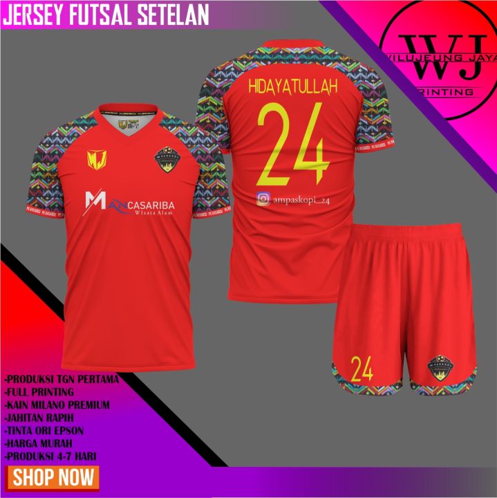 JERSEY SEPAKBOLA FULL PRINTING COSTUM DESIGN WJ87 POLA REGLAN