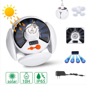 solar football light Multi functional Solar Outdoor Football Light LED Light Camping LightPortable Football night UFO bulb w/ Hanging Hook Light bulb led Light clip led Light for fishing Light for outdoor
