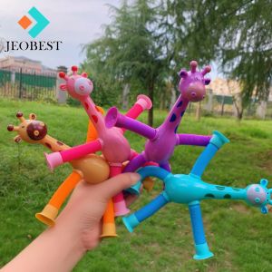 JEOBEST Baby Toy 3 6 Pop Tube Giraffe Sucker Telescopic Multifunctional Cartoon Luminous ของเล่น เด็ก Muqinyucl