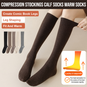 Thermal Knee-High Socks Womens / Calf Socks / Comic Legs Effect / Autumn Winter Warmth / Commute Indoor Outdoor Casual Dating