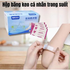 Băng cá nhân urgo trong suốt băng keo cá nhân chống nước băng cá nhân cute hộp 120 miếng