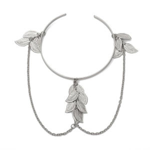 hananre Boho Retro Leaves Upper Cuff Bangle Armband Arm Slave Chain Bracelet Jewelry