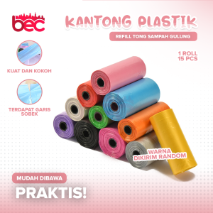[BEC] Kantong Plastik Refill Tong Sampah Gulung | Refill Isi Ulang Kantong Plastik Sampah Popok Diapers Kotoran Hewan Anjing Kucing Plastik Serbaguna dan Multifungsi
