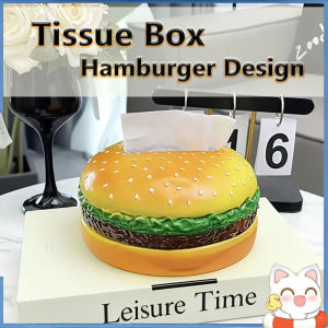 Tissue Box Burger Creative gourmet realistic living room pumping box home fun Decoration
