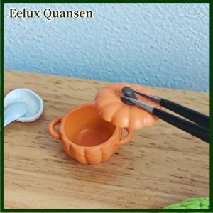 Eelux Nhà Búp Bê Thu Nhỏ Súp Nồi Nhỏ Bí Ngô Nồi Đồ Chơi Mô Hình Nhà Bếp Đồ Dùng Nấu Ăn Thiết Bị Cho Ngôi Nhà Búp Bê Trang Trí Nội Thất Trẻ Em Giả Vờ Chơi Đồ Chơi