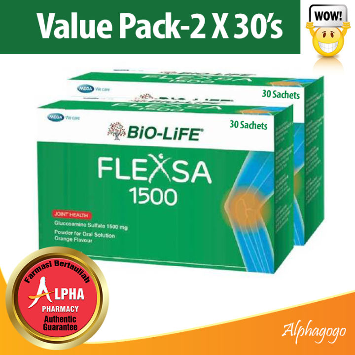 Bio-Life Flexsa Glucosamine Powder (30 Sachets / 2 X 30 Sachets) | Lazada