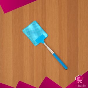 BabyShop-C1359 Raket Lalat Teleskopik Plastik Batang Besi Bisa Panjang Pemukul Serangga Anti Slip