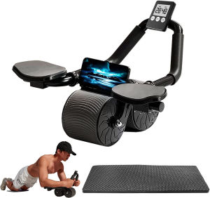 Roller Abs Multi-functional Abdominal Wheel Thin Bel Abdominal calcination wheel  Abdominal Muscle Thin Abdominal Muscle Thin  Abdominal Training  Automatic Rebound Roll  Automatic Rebound Abdominal Training Auxiliary Exercise