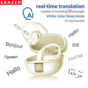 I know ERAZER XT66PRO Bluetooth Earphones ASMR Headsets DIY APP AI Translator Earbuds Wireless Headphones 13 Hours long life Display