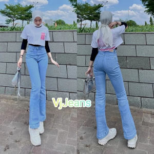 Cutbray Jeans Highwaist Loose Wanita Vol.2