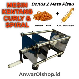 Mesin Kentang Curly Spiral terbaru