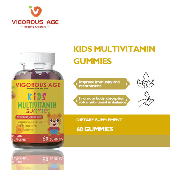 VIGOROUS AGE KIDS Multivitamin Gummies Multi Vitamin increase Immune ...