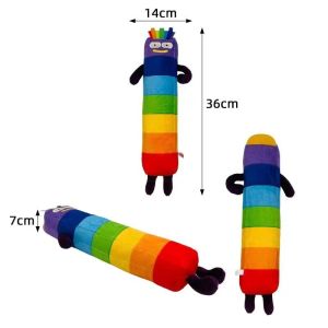 HJK NEW Numberblocks Plush Toys Colorful Number Blocks Stuffed Toys For Children Kids Dolls