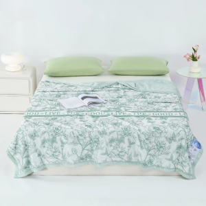 LangSha ผ้าห่ม Blanket Polyester ผ้าห่มแอร์ ขนาด 6 ฟุต 7 ฟุต (Blanket 6ft 7ft) นุ่ม ซักได้ เหมาะกับเตียงเดี่ยวและเตียงคู่ ระดับแม่และเด็ก light soft