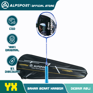 ALPSPORT Zhanyu Raket Bulu Tangkis Bridge Raket Badminton Magnetik 32LBS 4U G5 50T 100% Full Carbon Fiber Raket Badminton Original ALP