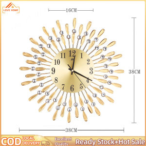 Elegant Art Creative Wall Clock Living Room Decorative Silent Clock Personalized Creative Clock (38/60cm) Easy to Hang and Battery Powered / Home Life.