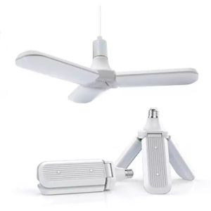 SKY E-COMMERCE CO.Ltd COD 45W Foldable Fan Blade LED Light Bulb LED Lighting 4500K Bulb