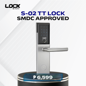 LOOCK S02 Smart Door Lock | 5-in-1 Biometric Fingerprint & TTLock App | SMDC Approved Keyless Condo Lock for Airbnb & Home