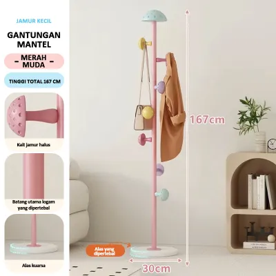 Gantungan Baju Jamur Imut Rak Anak anak Sederhana Rak Pakaian Kamar
