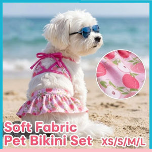 Pet Bikini Swimsuit Small Dog Summer Clothes Breathable Puppy Beachwear Cute Pool Party Outfit